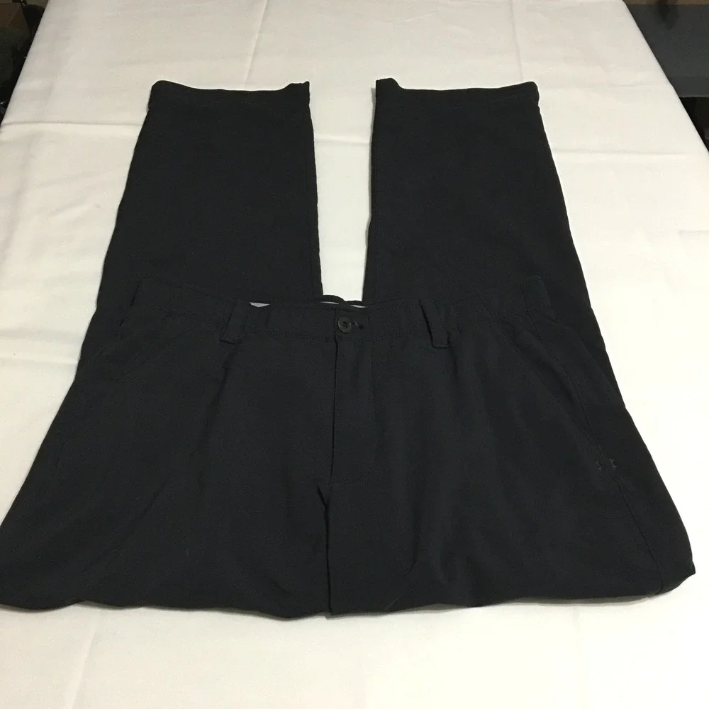 Under Armour Men's Match Play Golf Pants 36x32 Black Performance Stretch